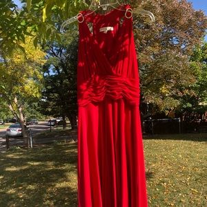 Stunning red halter dress